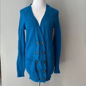 Wallace for Madewell - Vibrant Blue Cardigan lightweight Sweater
